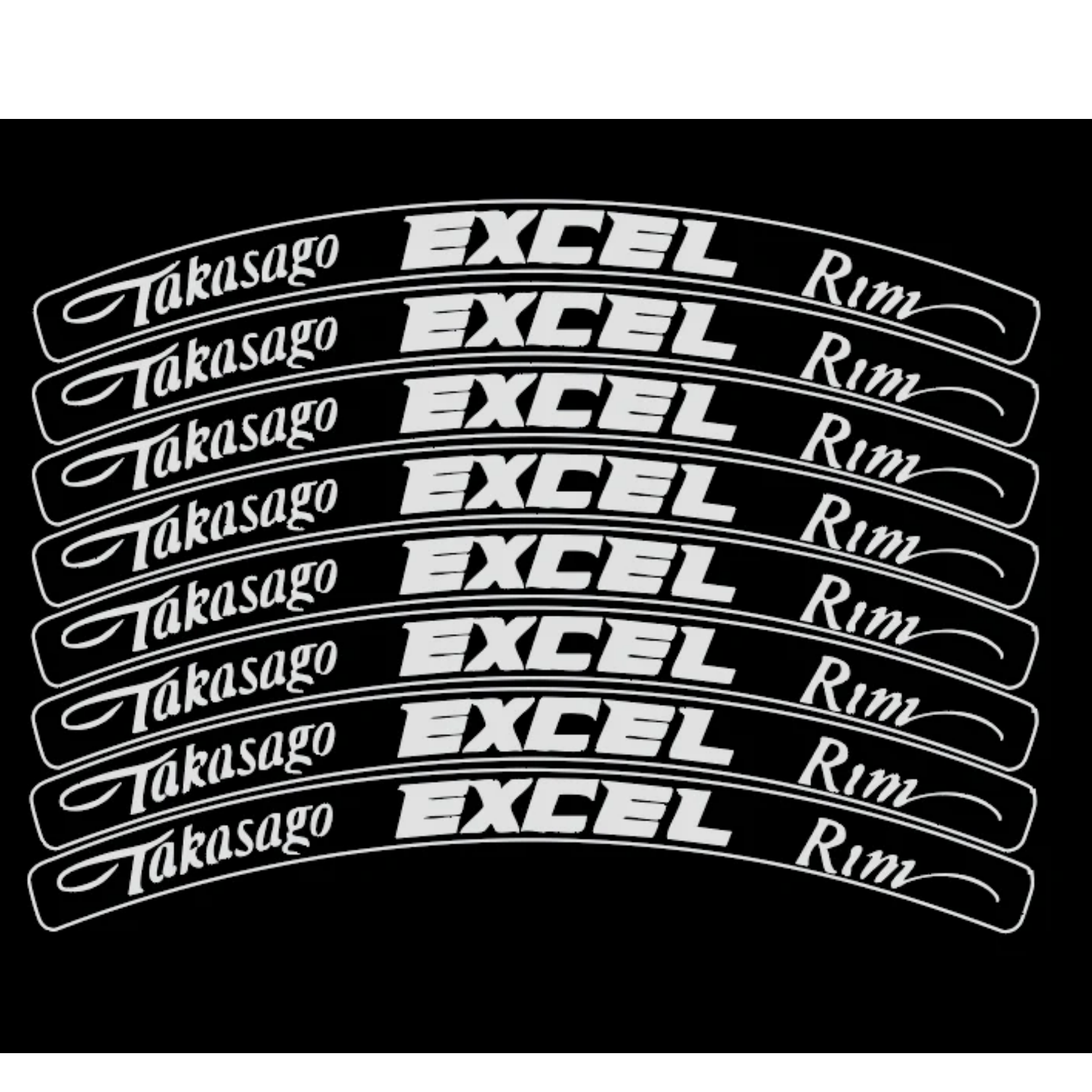 Excel rim sticker (8 pack)